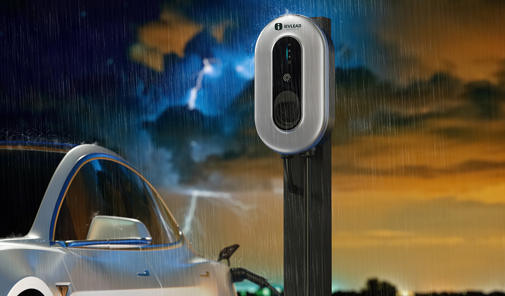 Electric car AC Charging point RFID  400V 22KW IP65